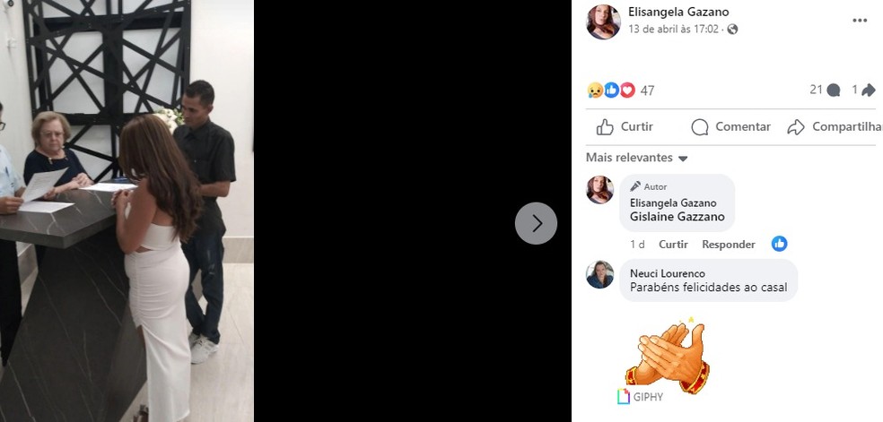 Mulher morre após cair em piscina na comemoração do próprio casamento, em Limeira (SP) — Foto: Reprodução