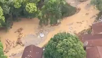 Grupo faz resgate solidário e envio de alimentos por helicóptero a São Sebastião (SP) 