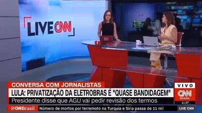 Jornalistas da CNN detonam fala de Lula sobre privatização, “Quase bandidagem”; VEJA VÍDEO