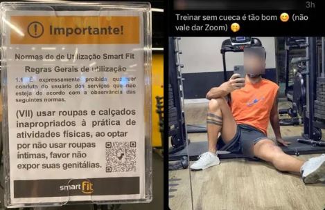 Homem viraliza após malhar sem cueca e faz rede de academias divulgar avisos