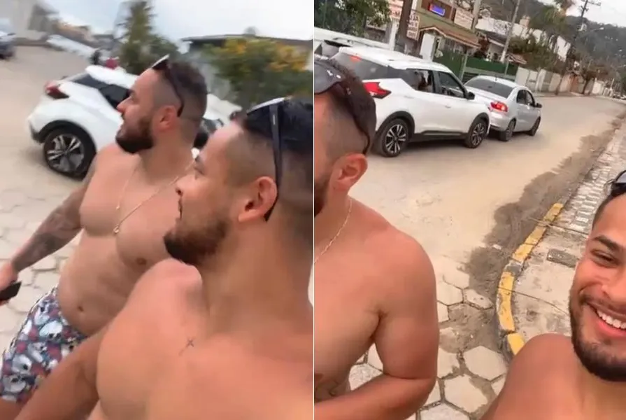 Viralizou: Mulheres se distraem dando cantadas em turistas e batem o carro no litoral de SP; VEJA VÍDEO