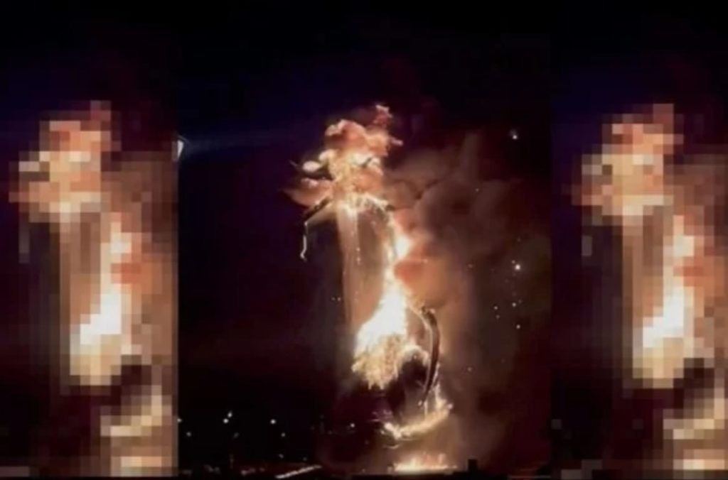 Dragão de 10 metros pega fogo durante show em parque da Disney; VEJA VÍDEO