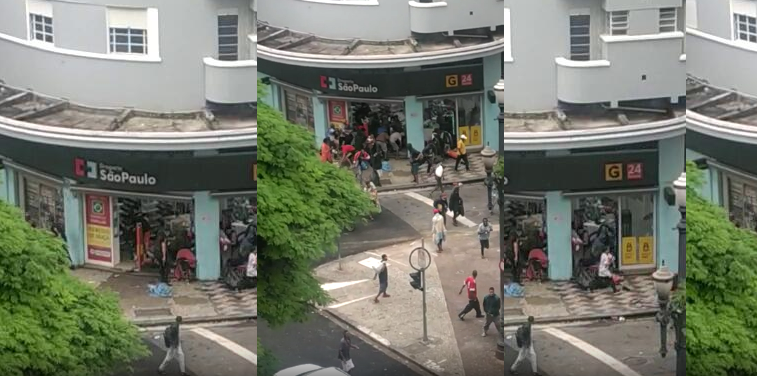 Imagens inéditas mostram mais de 50 usuários de drogas saqueando farmácia em São Paulo; VEJA VÍDEO
