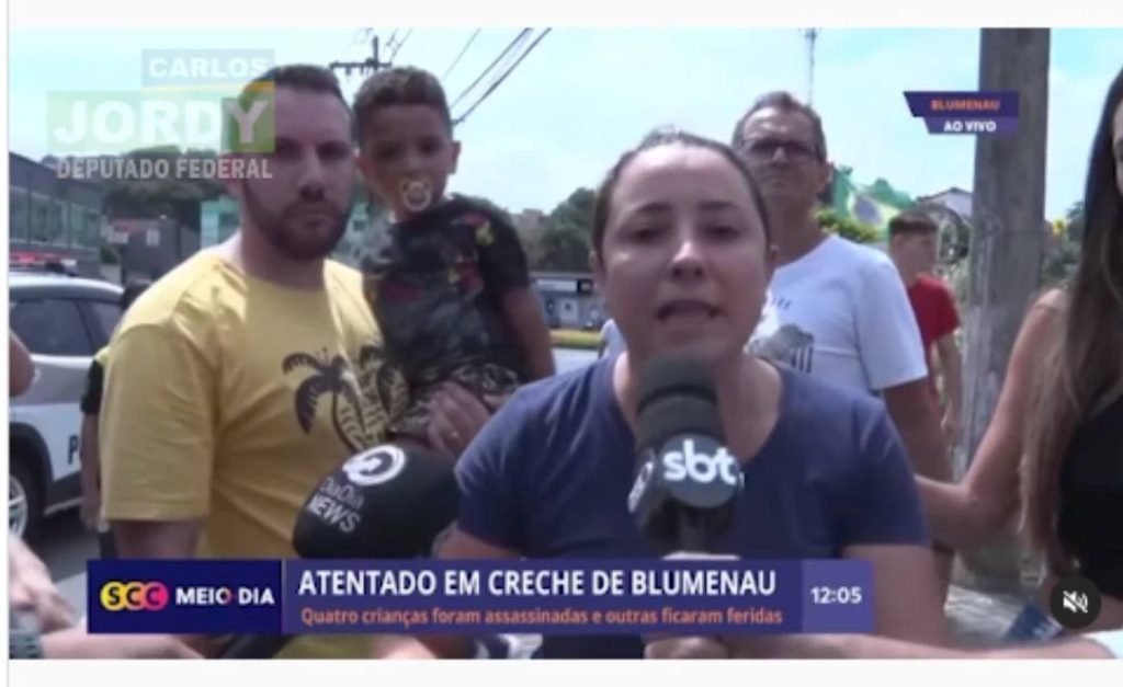 Inconformada, madrinha de criança vítima de chacina em SC cobra o presidente Lula; VEJA VÍDEO