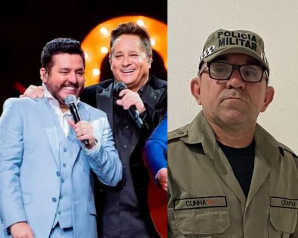 Sargento artista da PMRN tem música gravada por Bruno e Marrone e Leonardo no seu DVD e vira celebridade entre a tropa; VEJA VÍDEO