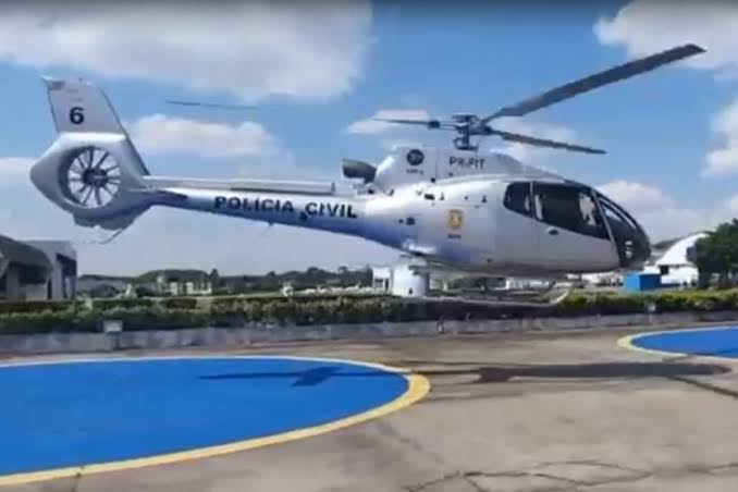 VÍDEO: Polícia de SP devolve helicóptero de André do Rap, chefe do PCC: ”Era usado para transportar órgãos”