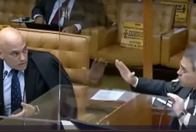 Alexandre de Moraes interrompe e troca farpas com André Mendonça em julgamento sobre indulto a Daniel Silveira,   VEJA VÍDEO