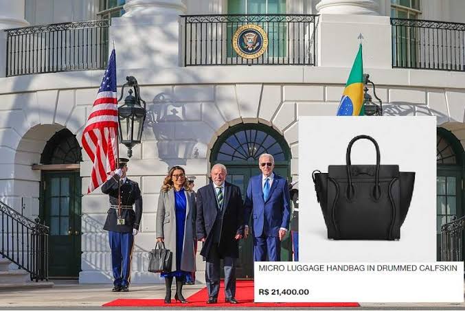 Bolsa de grife de luxo de Janja custa 99 anos de reajuste do salário mínimo