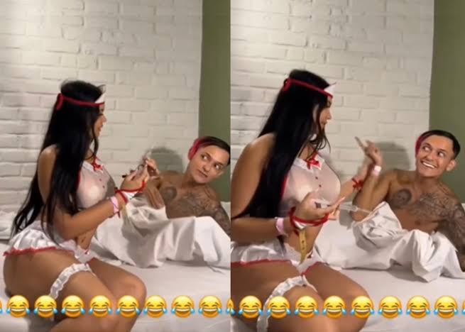 Influencer é alvo de nota de repúdio de Conselho de Enfermagem após vídeo erótico com modelo do OnlyFans; ASSISTA