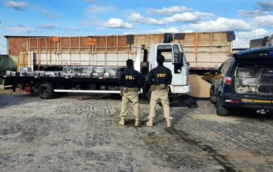 PRF apreende 4 toneladas de maconha em carga de arroz na Bahia