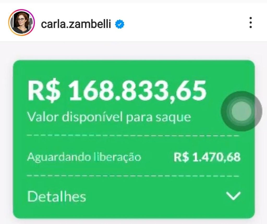 Vakinha da Deputada Carla Zambelli para pagar multas na justiça alcança quase 170 mil reais