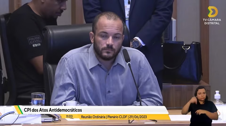 Manifestante do 8 de janeiro é perguntado na CPI do DF o que é código-fonte e ele dispara: “sei lá!”, VEJA VÍDEO