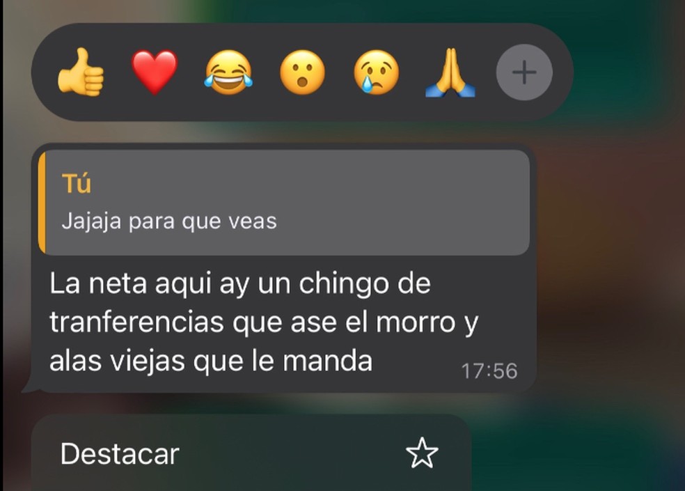 Ladrão compartilhou prints comprometedores sobre os casos de infidelidade da vítima — Foto: Reprodução/Tiktok