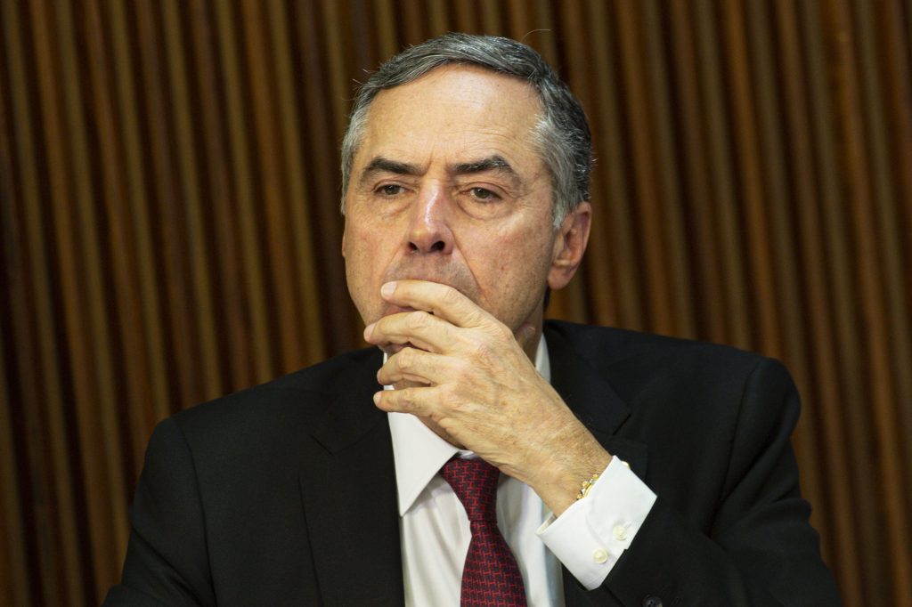Barroso Opinião Pública | O presidente do STF, Luís Roberto Barroso, durante a instalação da Comissão Nacional para a Coordenação da Presidência do G20, no Palácio do Planalto | Foto: Marcelo Camargo/Agência Brasil