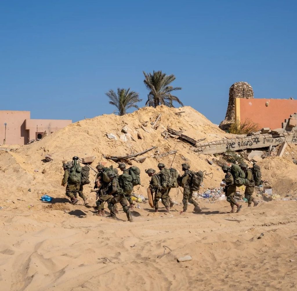 Soldados de Israel no norte de Gaza