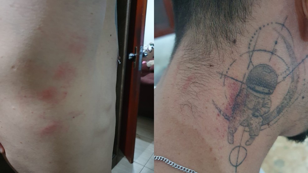 Aluno denuncia agressão em academia de Bauru (SP) — Foto: Arquivo pessoal