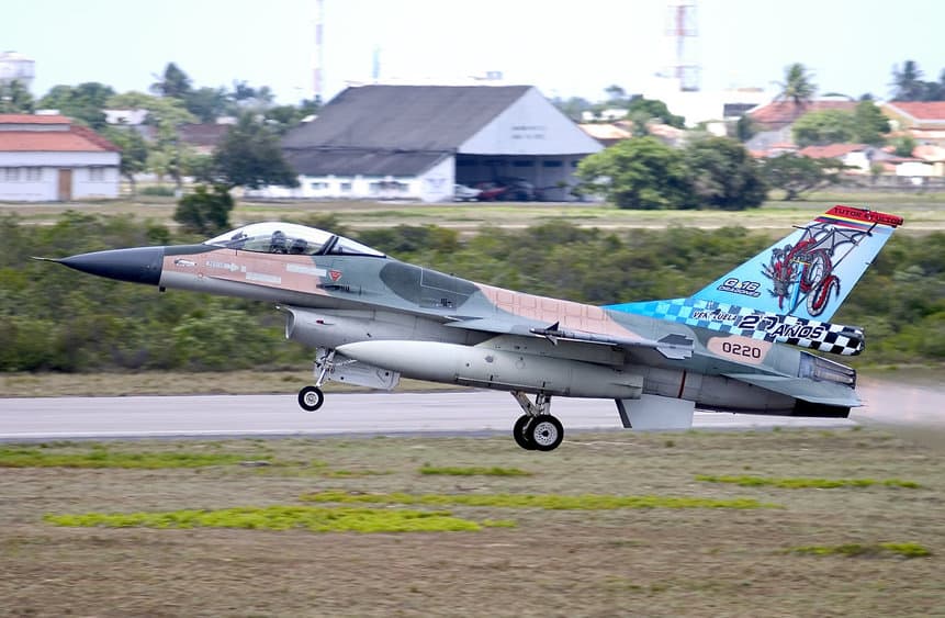 Caça F-16 Fighting Falcon da Venezuela