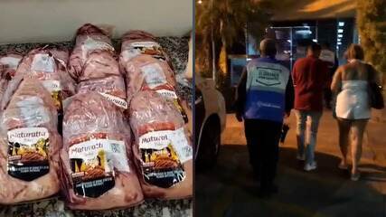 Casal é preso ao furtar 56 peças de carne e ovos de Páscoa em supermercado no Rio