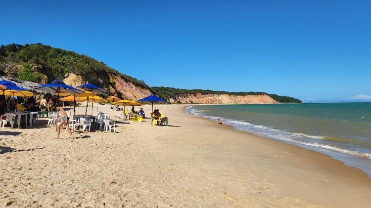 Praia de Carro Quebrado, em Barra de Santo Antônio (AL)