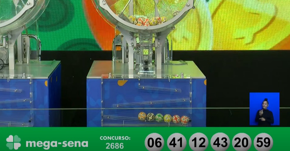 Mega-Sena, concurso 2.686 — Foto: Reprodução/Caixa