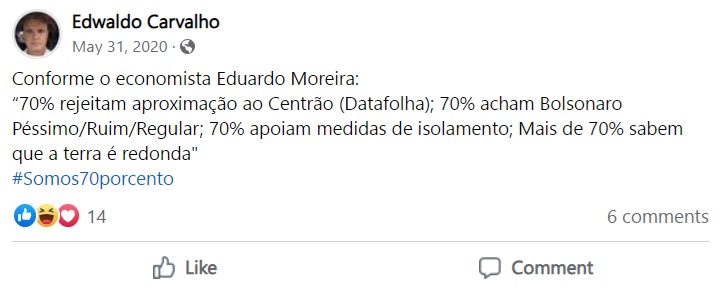 Edwaldo é crítico do ex-presidente Jair Bolsonaro | Foto: Reprodução/Redes sociais