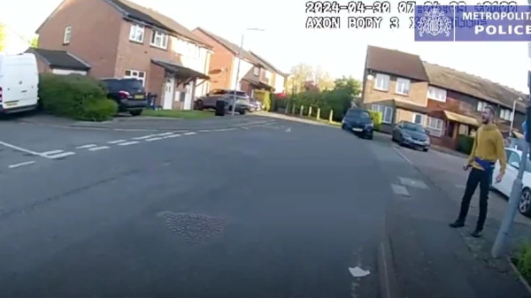 Foto: Reprodução/ Print de vídeo Twitter @metpoliceuk