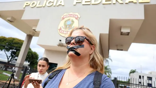 Protesto PF