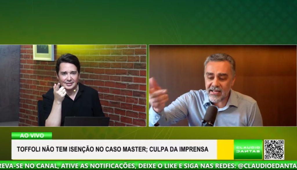 Claudio Dantas afirma que há tentativa de criminalizar a imprensa investigativa no caso Master e alerta para vazamentos seletivos e narrativas em off