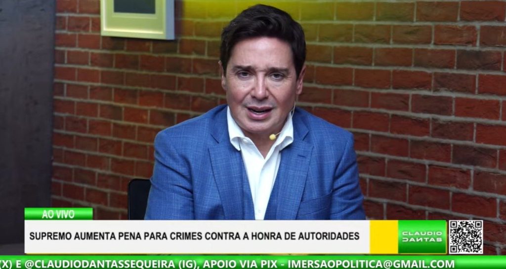 No Alive, Cláudio Dantas critica decisão do STF sobre agravante em crimes contra a honra; Júlia Lucy defende texto legal e Eli Vieira aponta risco à