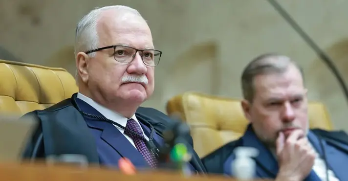 Fachin e Toffoli. Foto Antonio Augusto/STF