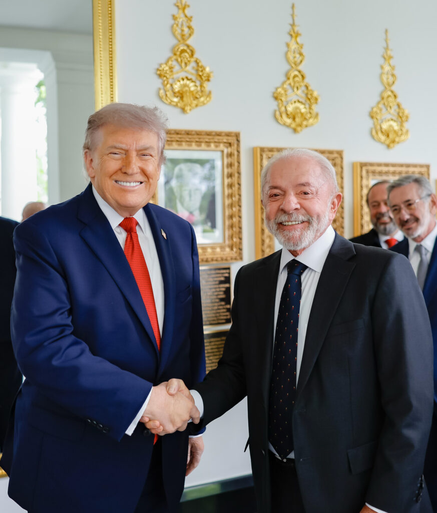 Presidente da República, Luiz Inácio Lula da Silva, durante Encontro com o Presidente dos Estados Unidos, Donald Trump.
