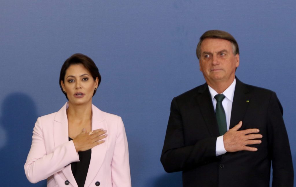 Michelle Bolsonaro e Jair Bolsonaro