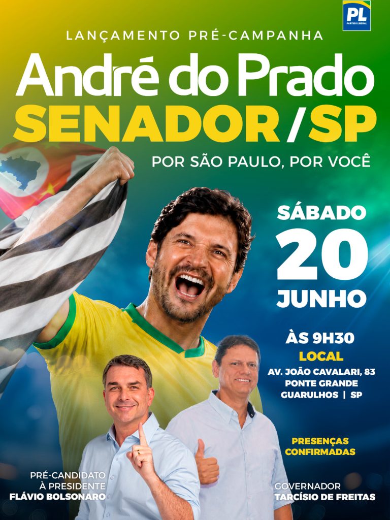 André do Prado lança pré-candidatura ao Senado neste sábado (20)