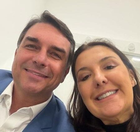 Flávio Bolsonaro e Daniella Marques