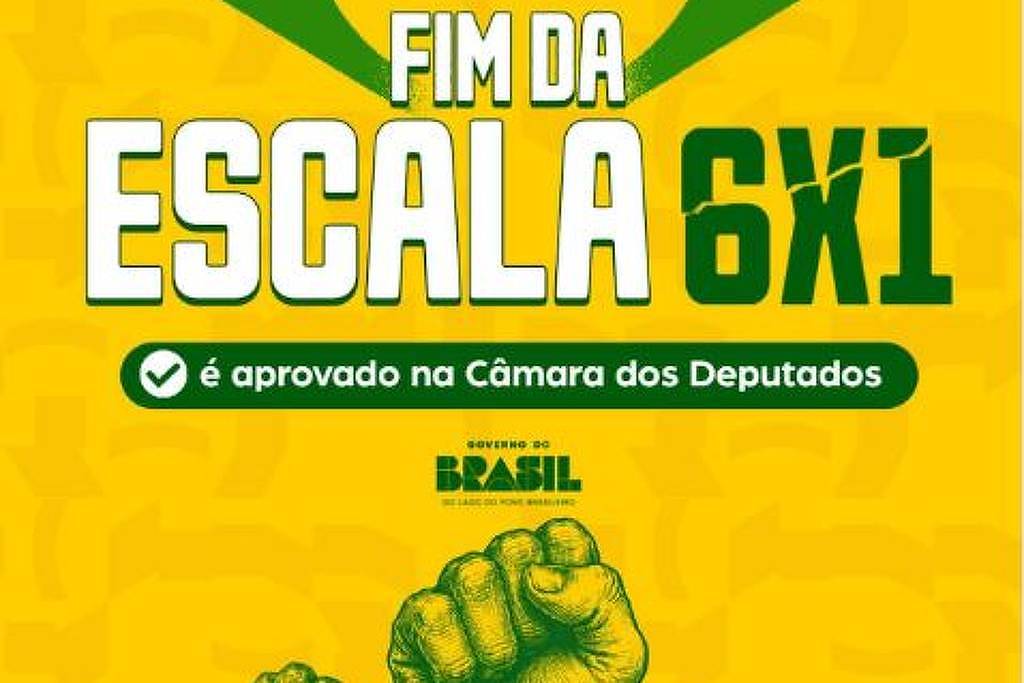 Post do governo Lula no Instagram com campanha pelo fim da escala 6x1 - Reprodução/govbr no Instagram