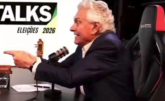 "Você não tem direito de opinar sobre vacina", diz Caiado a podcaster