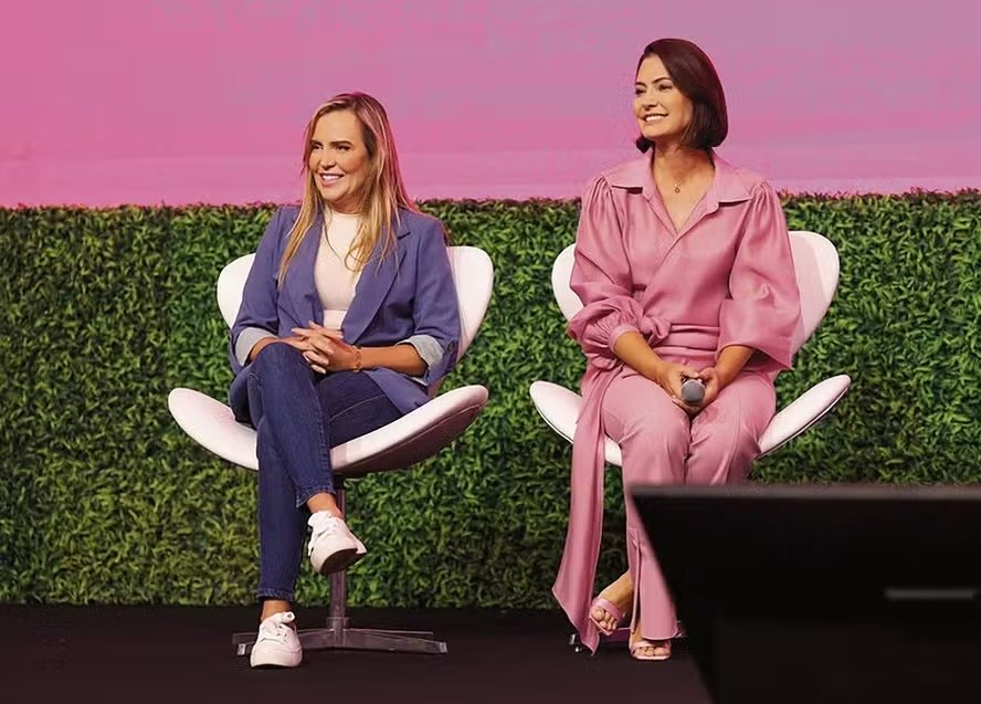 Celina Leão e Michelle Bolsonaro
